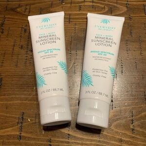 BUNDLE 2 Mineral Sunscreen Lotion Face & Body SPF 30 Water Resistant 80 Minutes